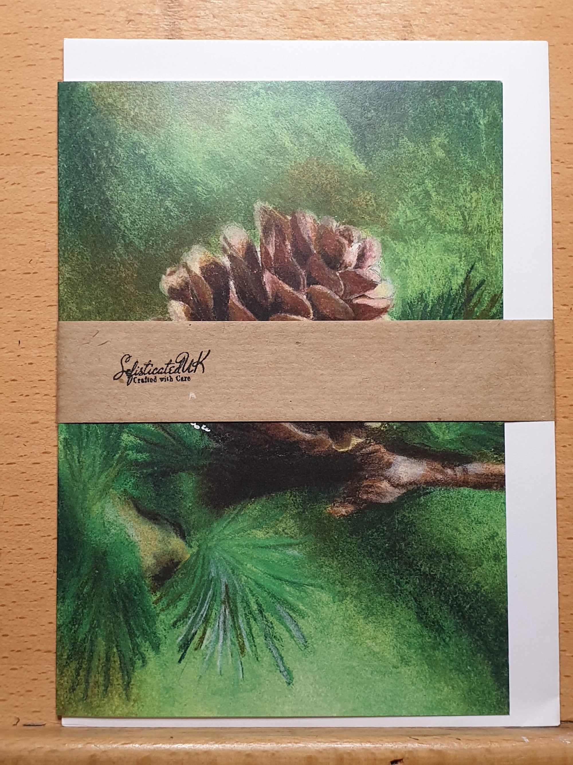 Pinecone Greetings Card