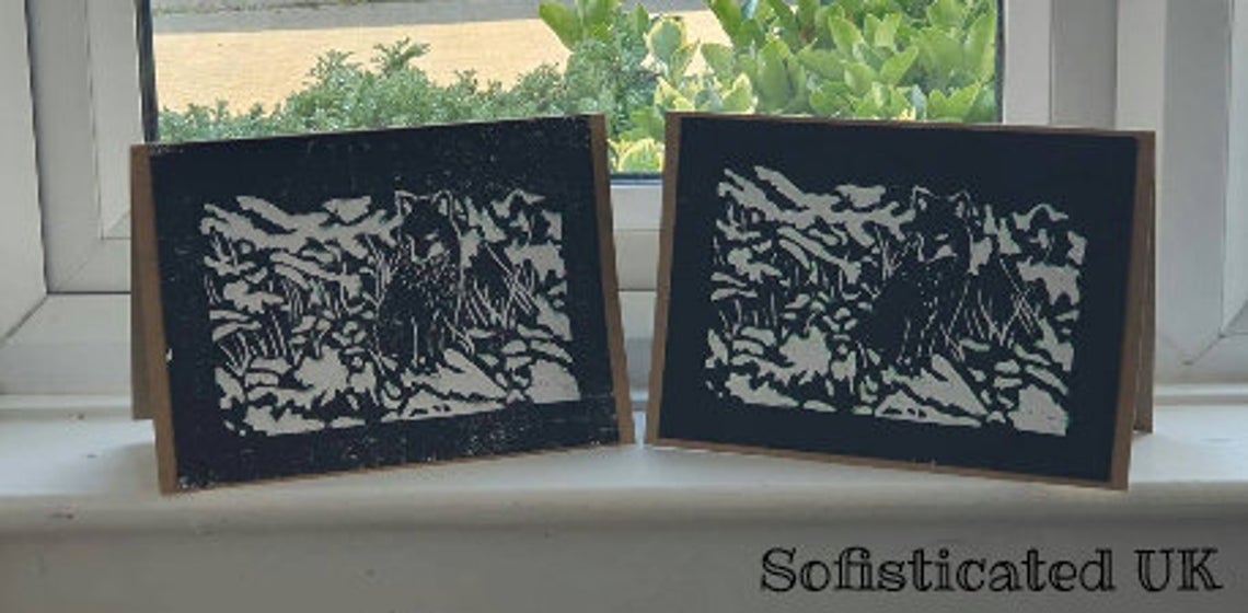 Snowy Fox Lino
