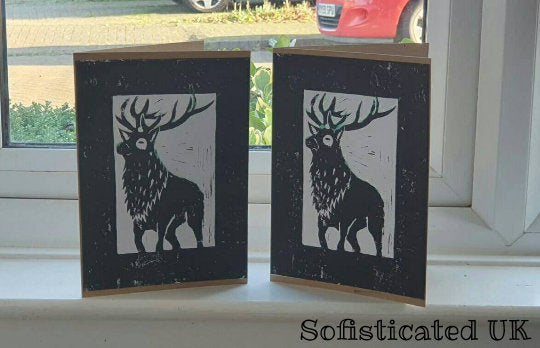Majestic Stag Lino